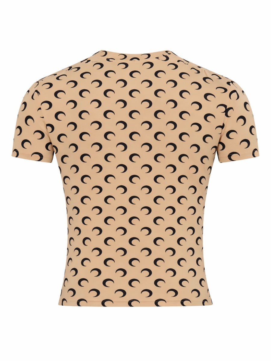 Marine Serre Women T-Shirt "Moon"