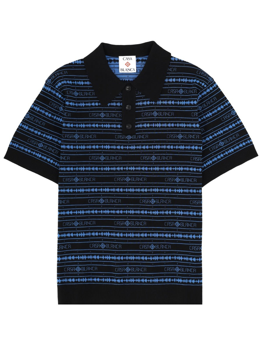 Casablanca Men Polo "Sound Wave"