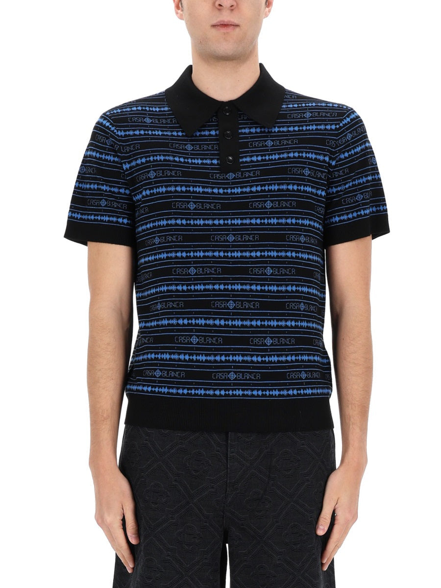 Casablanca Men Polo "Sound Wave"