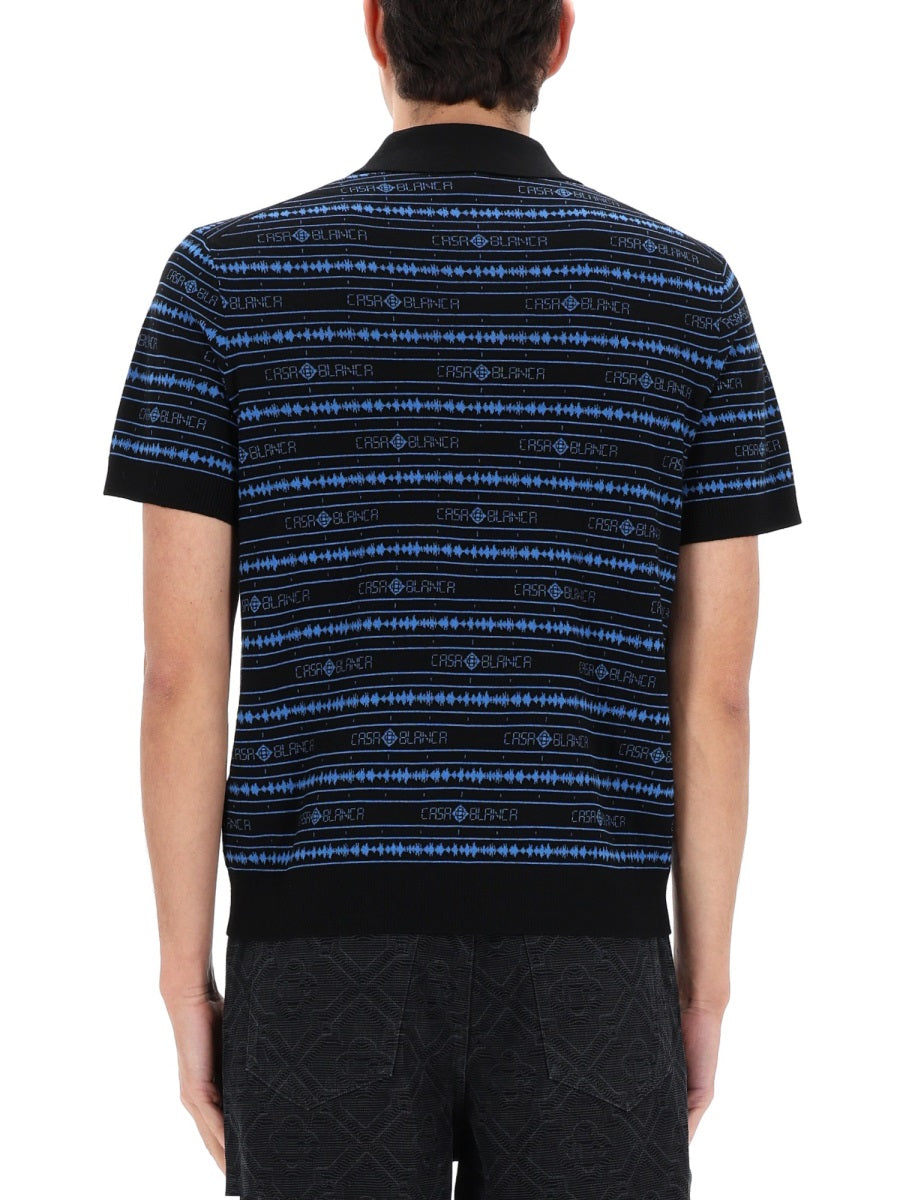 Casablanca Men Polo "Sound Wave"