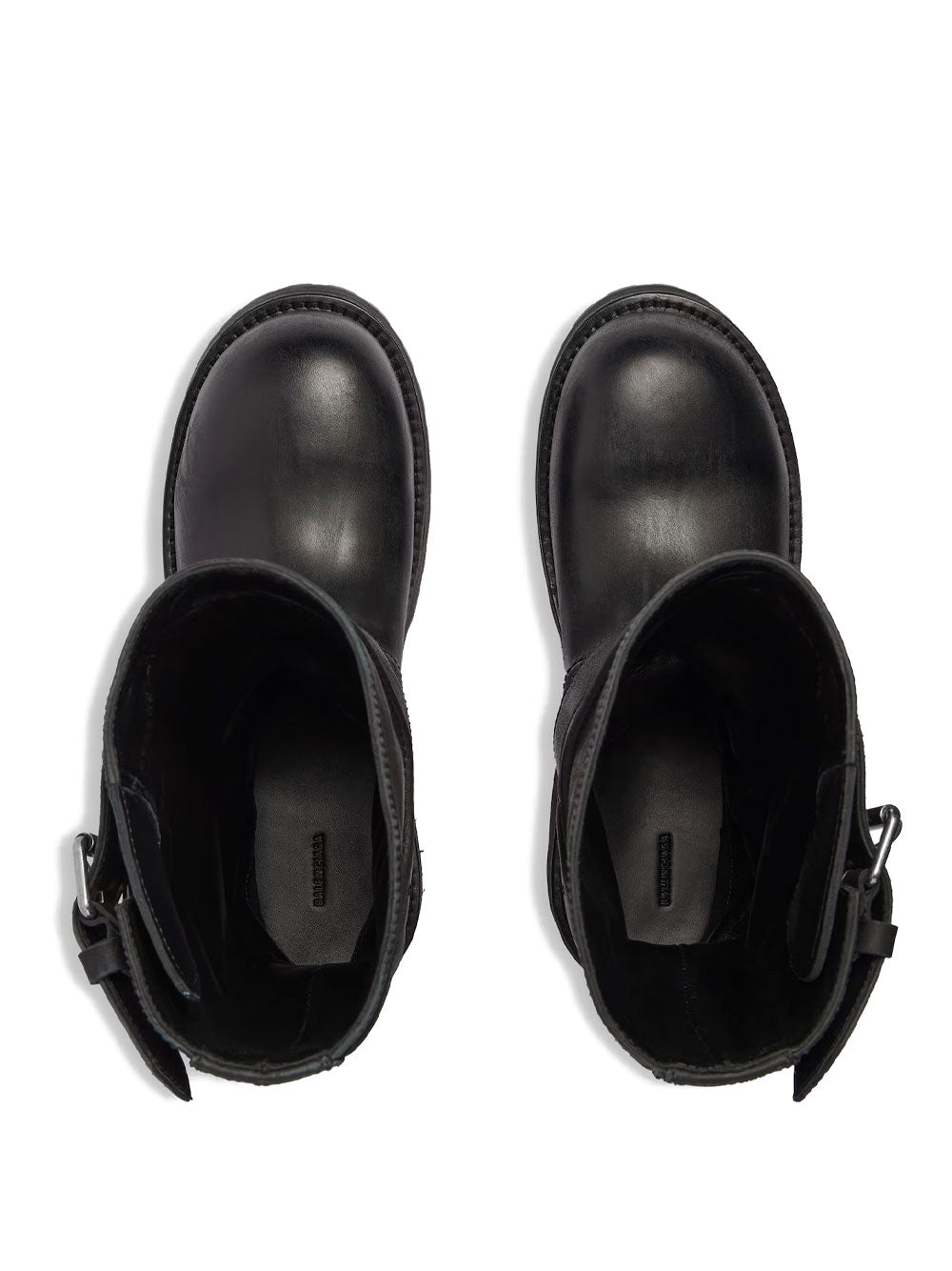 Balenciaga Women Venom Boots In Worn-Out Effect Leather