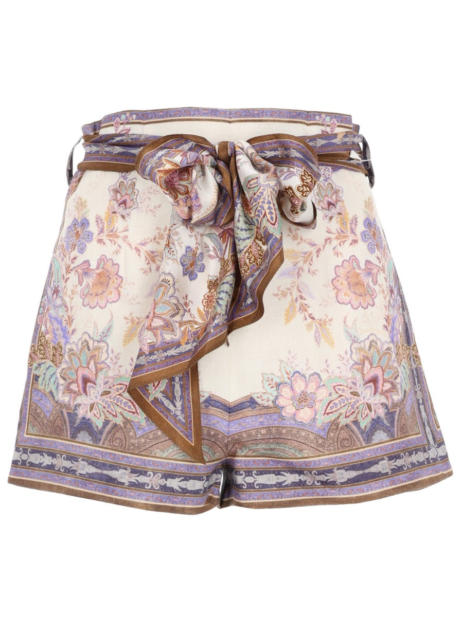 Zimmermann Women Shorts Con Foulard "Luna"