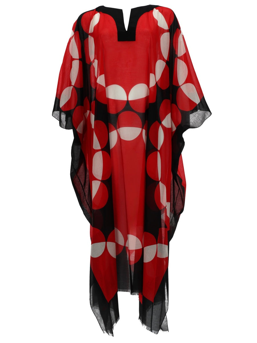 Dries Van Noten Women Caftano "Cartland" Con Stampa