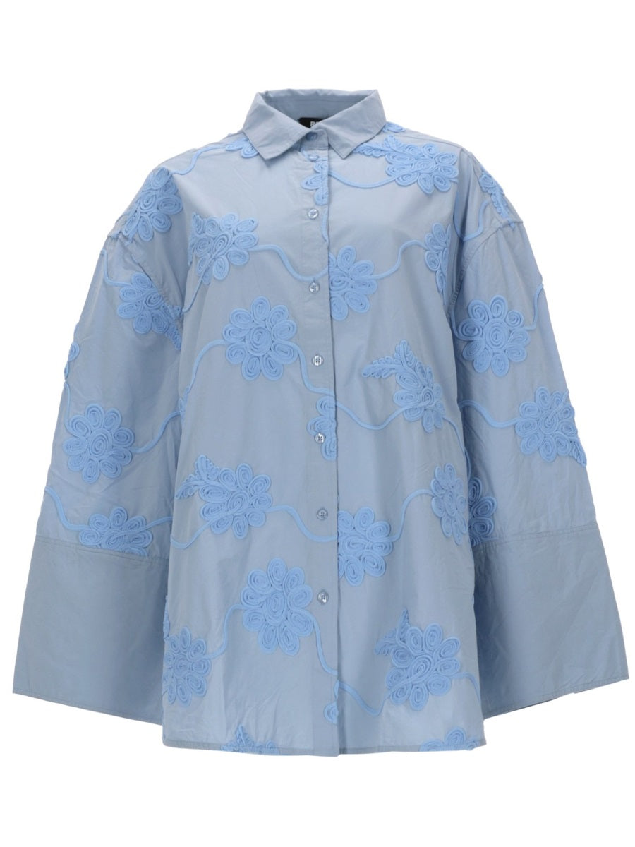 Rotate Women Camicia Oversize Con Dettoglio Floreale