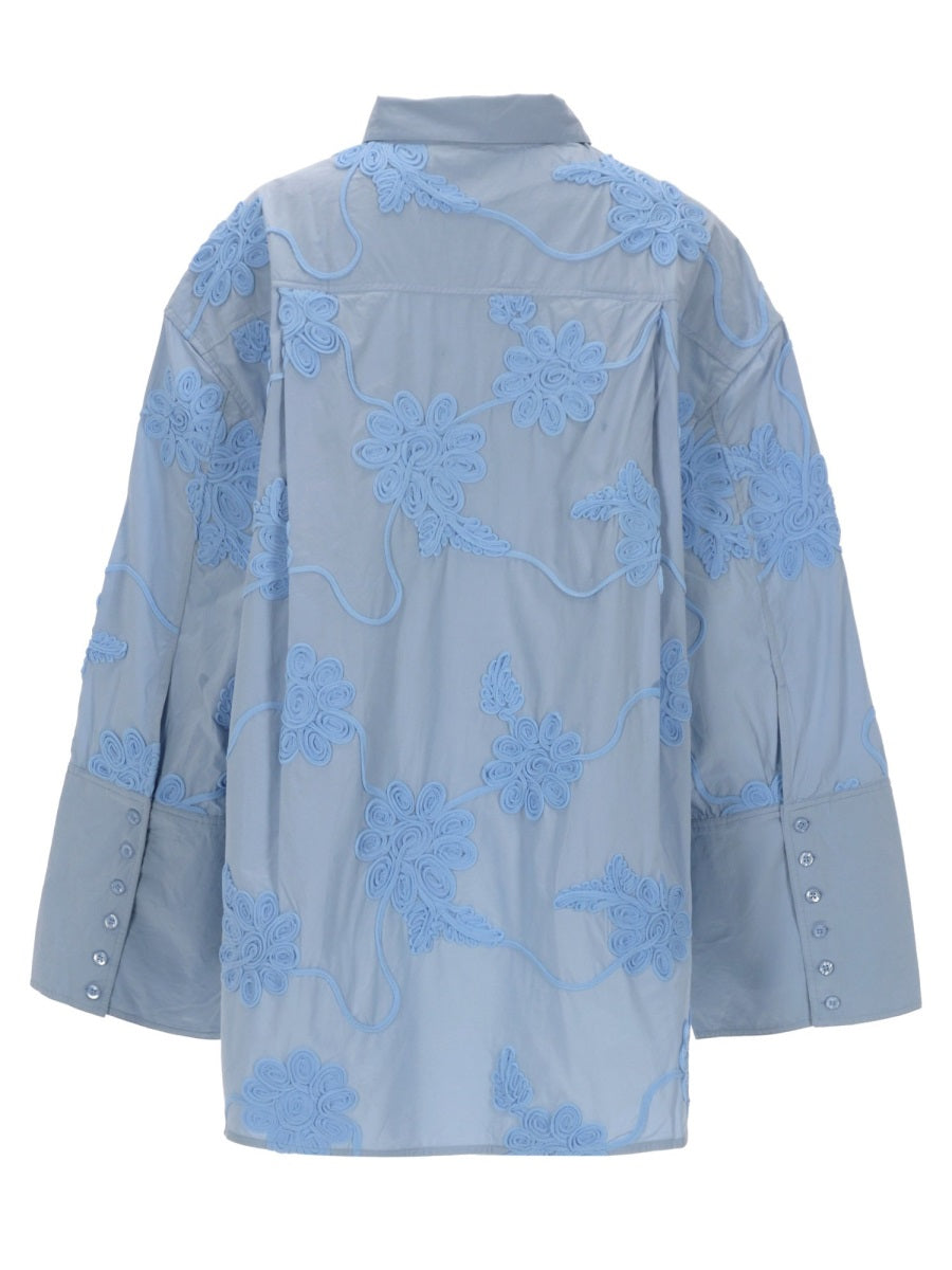 Rotate Women Camicia Oversize Con Dettoglio Floreale