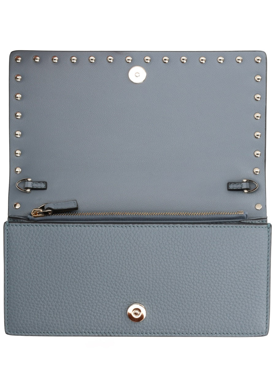 Valentino Garavani Women Portafoglio "Rockstud" Con Catena