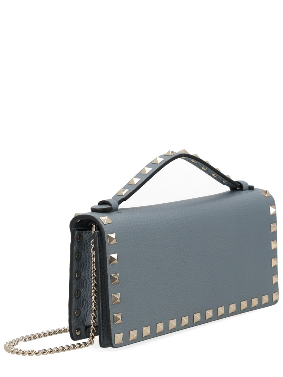 Valentino Garavani Women Portafoglio "Rockstud" Con Catena