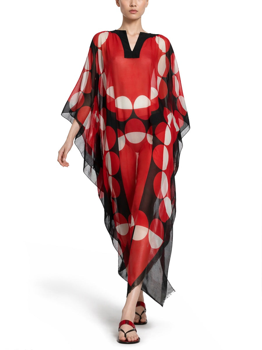 Dries Van Noten Women Caftano "Cartland" Con Stampa