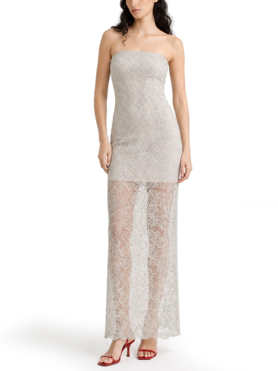 Rotate Women Long Lace Dress