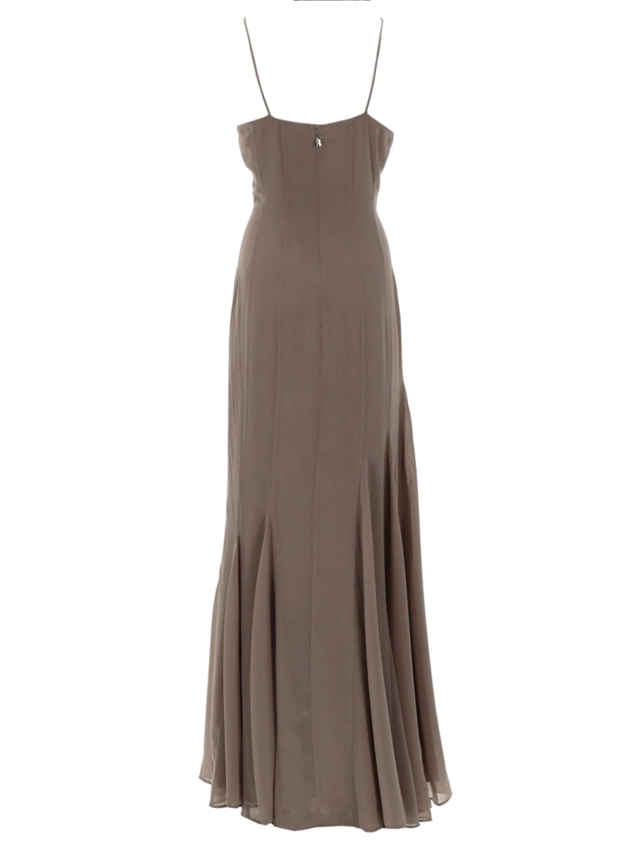 Rotate Women Abito Lungo In Chiffon