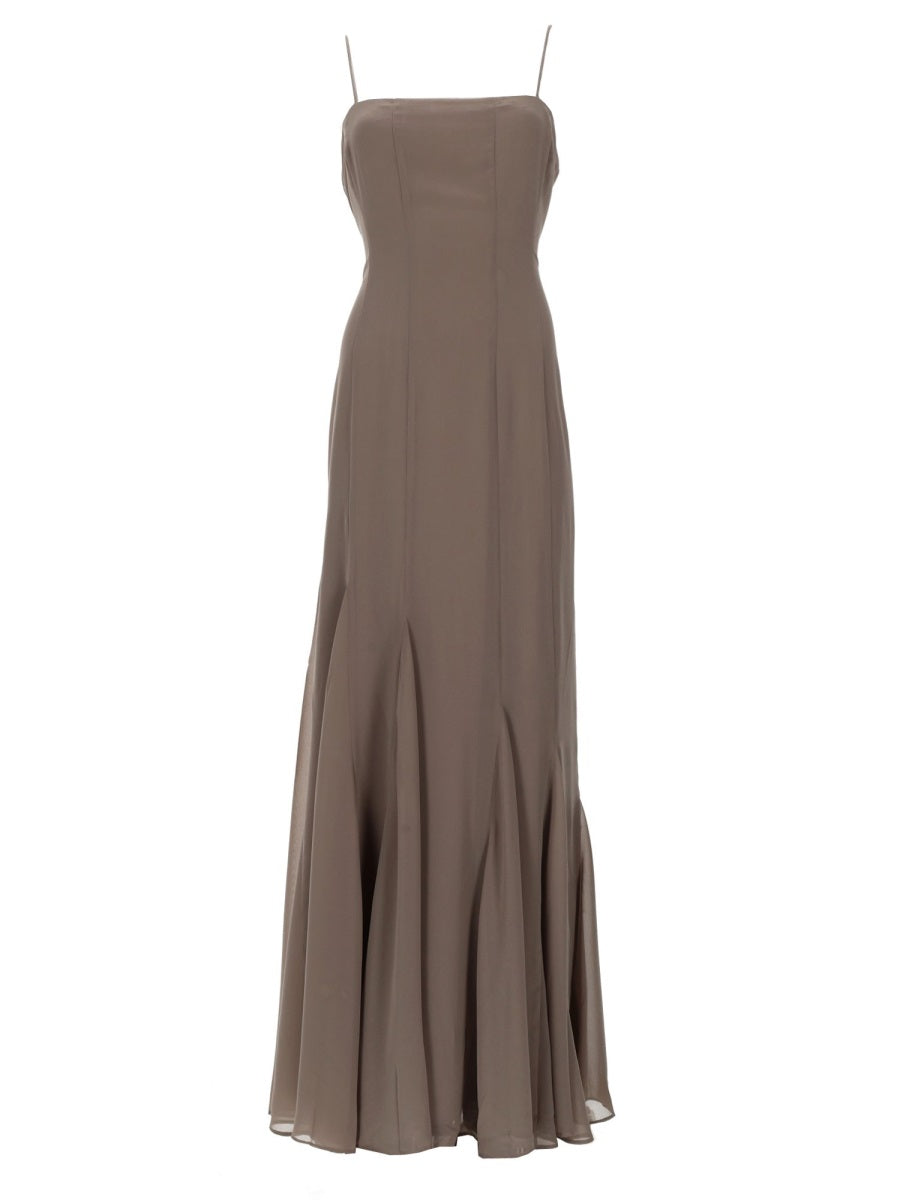 Rotate Women Abito Lungo In Chiffon