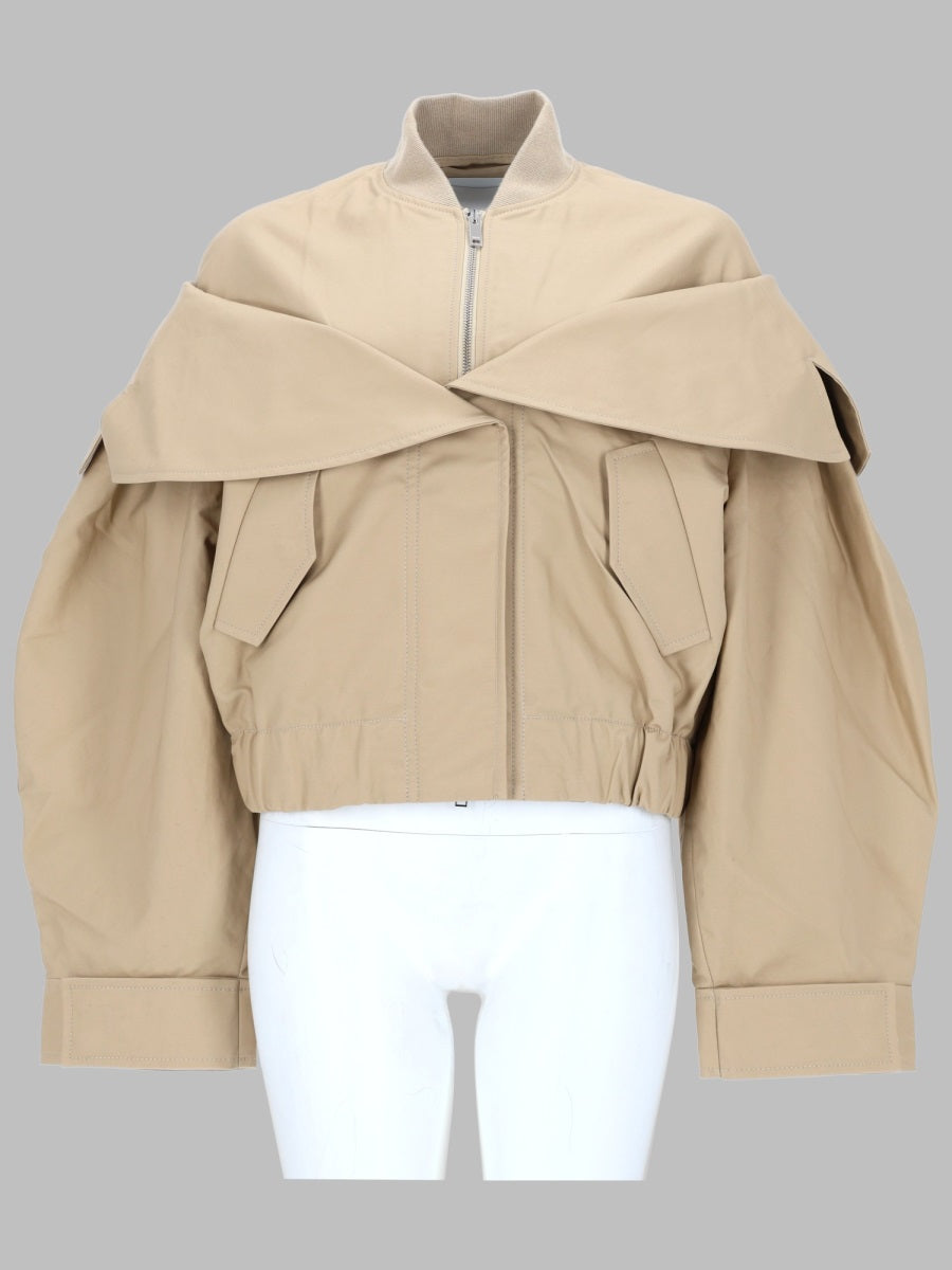 Ganni Women Bomber In Cotone