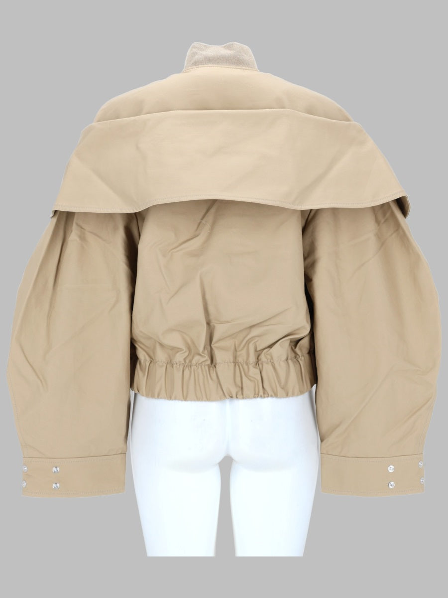 Ganni Women Bomber In Cotone
