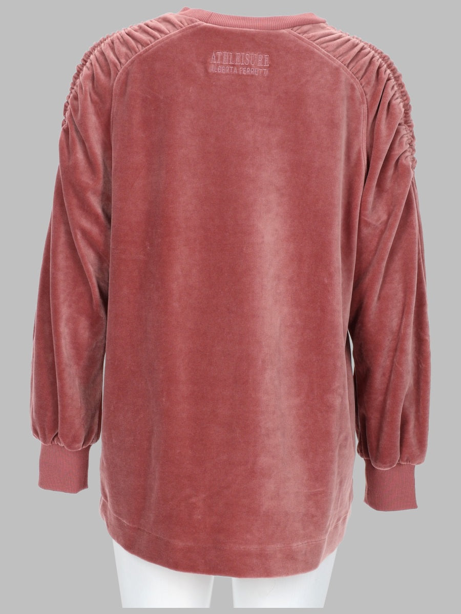 Alberta Ferretti Women Felpa In Ciniglia Di Cotone
