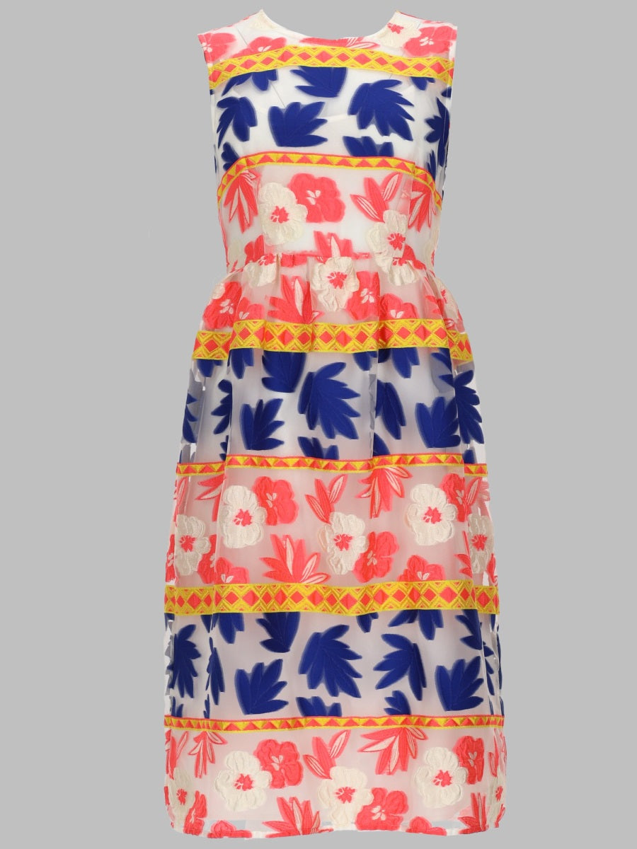 P.A.R.O.S.H. Women Abito Midi In Cotone Stampato