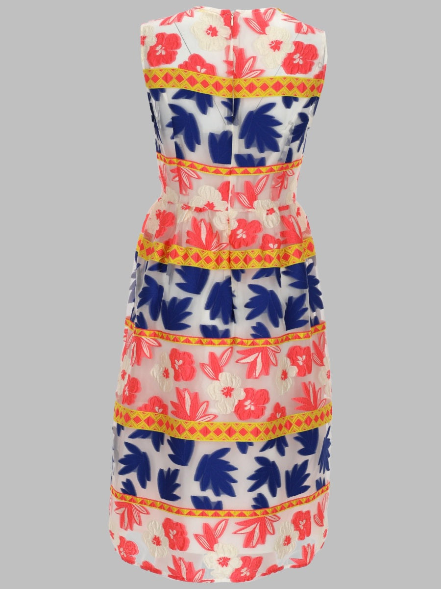 P.A.R.O.S.H. Women Abito Midi In Cotone Stampato