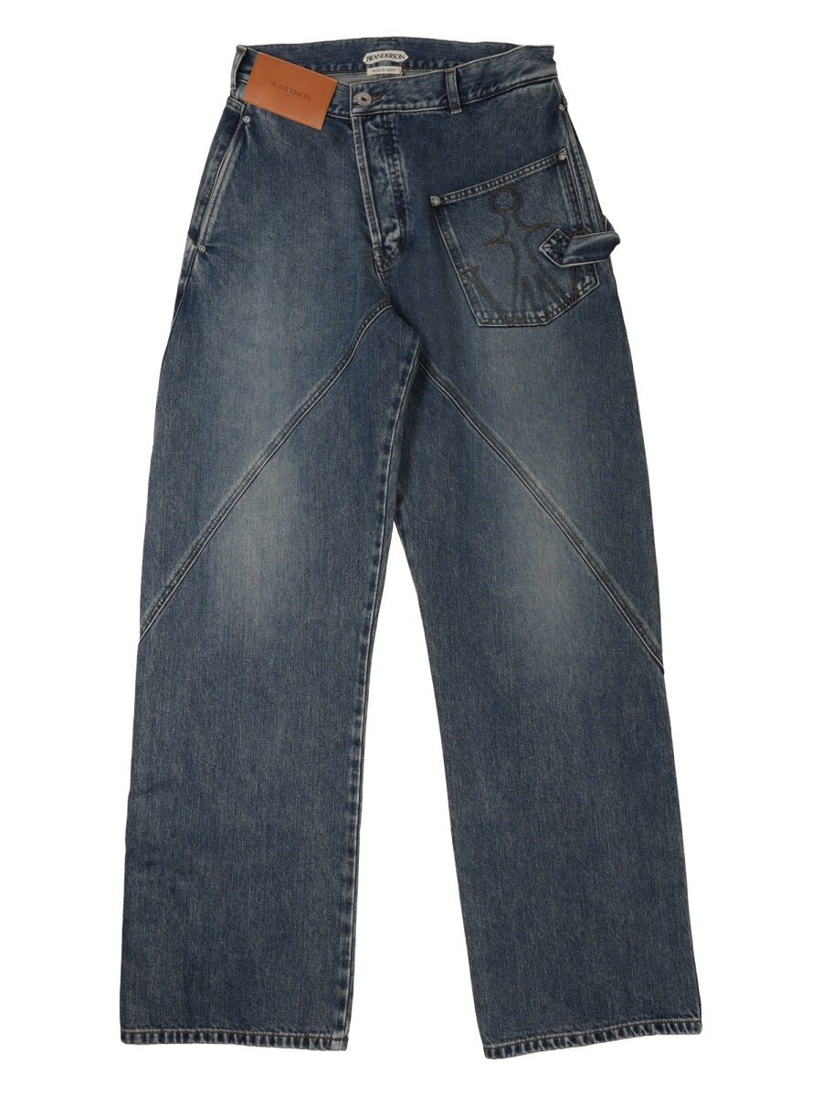 Jw Anderson Men Jeans "Twisted Workwear"