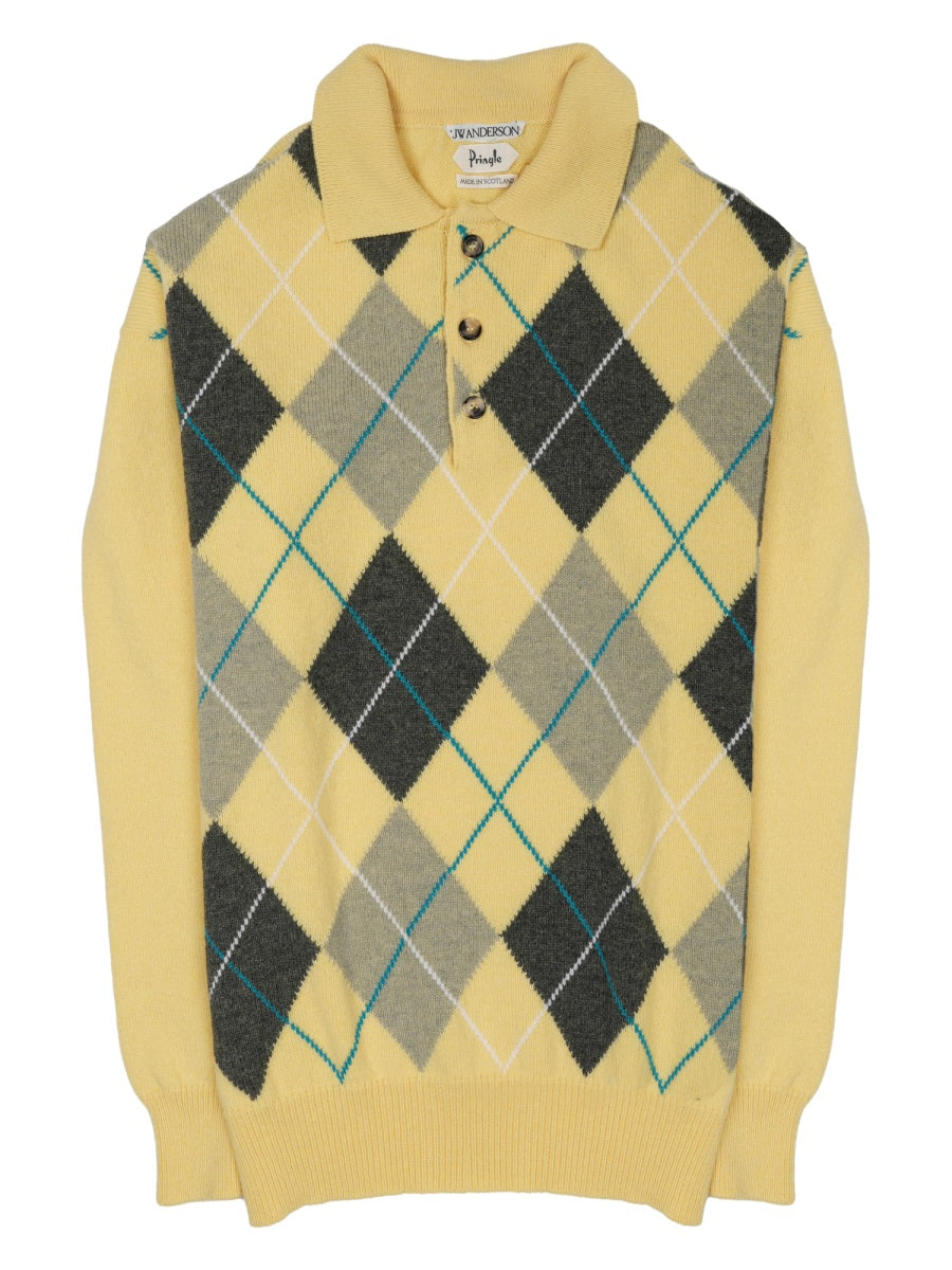Jw Anderson Men Maglia Con Colletto Polo