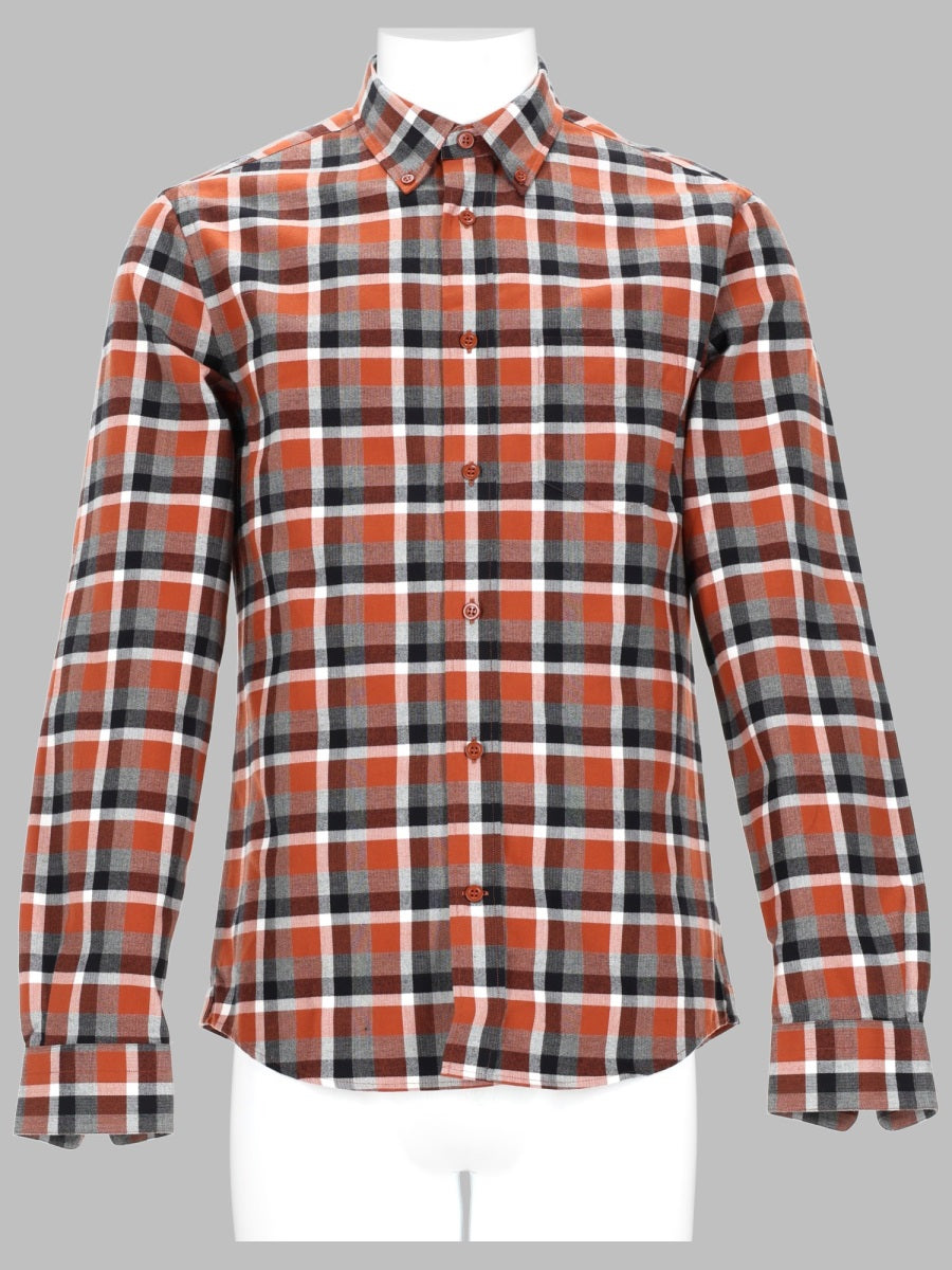 Acne Studios Men Camicia In Cotone A Quadri