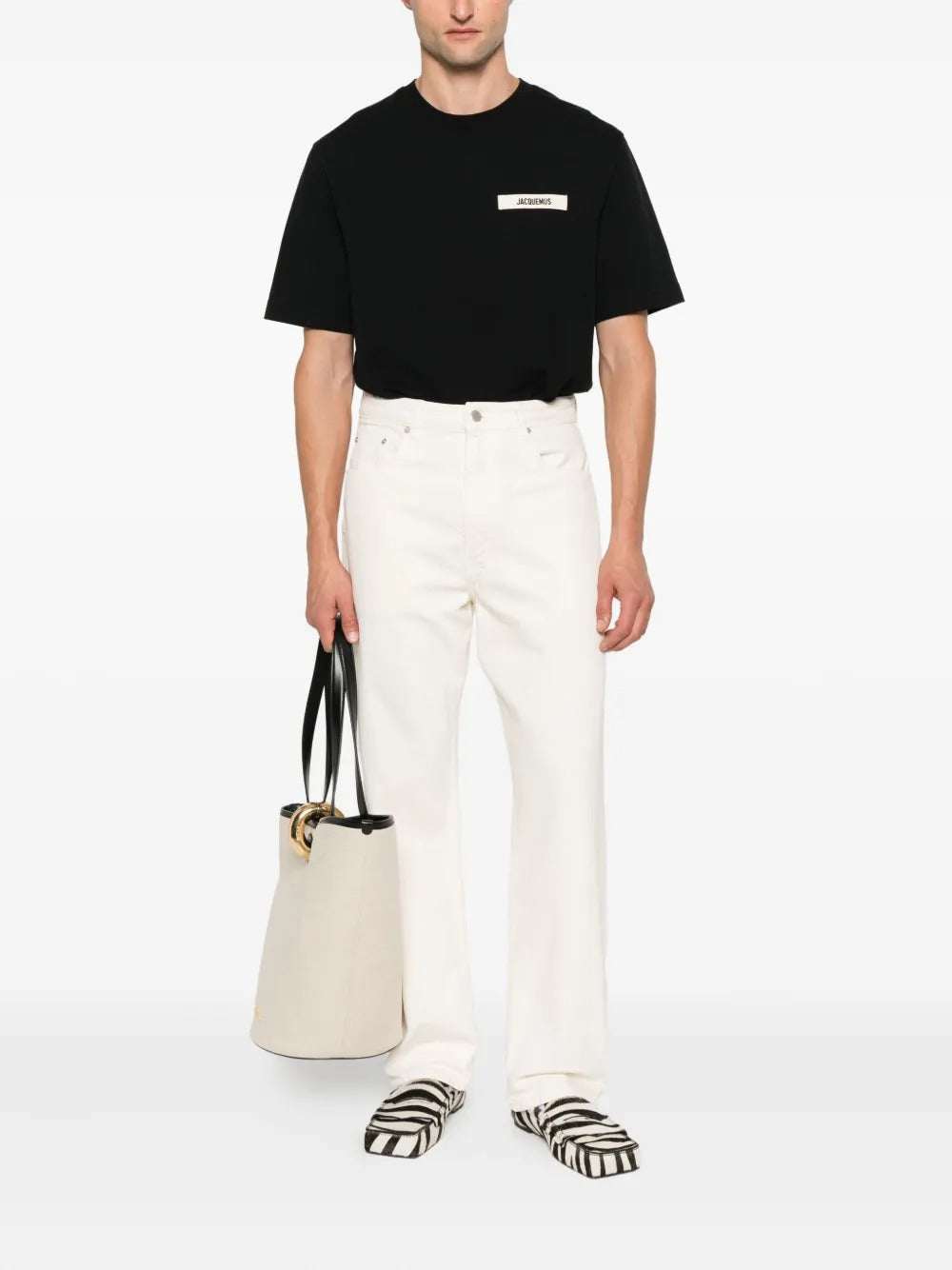 Jacquemus Men Le T-Shirt Gros Grain In Cotton