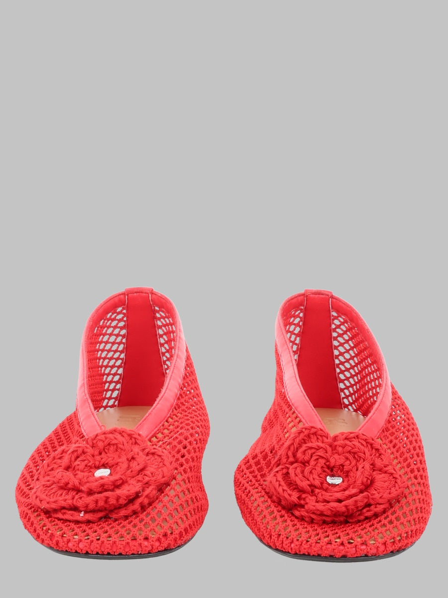 Ganni Women Ballerina "Jenny" In Mesh