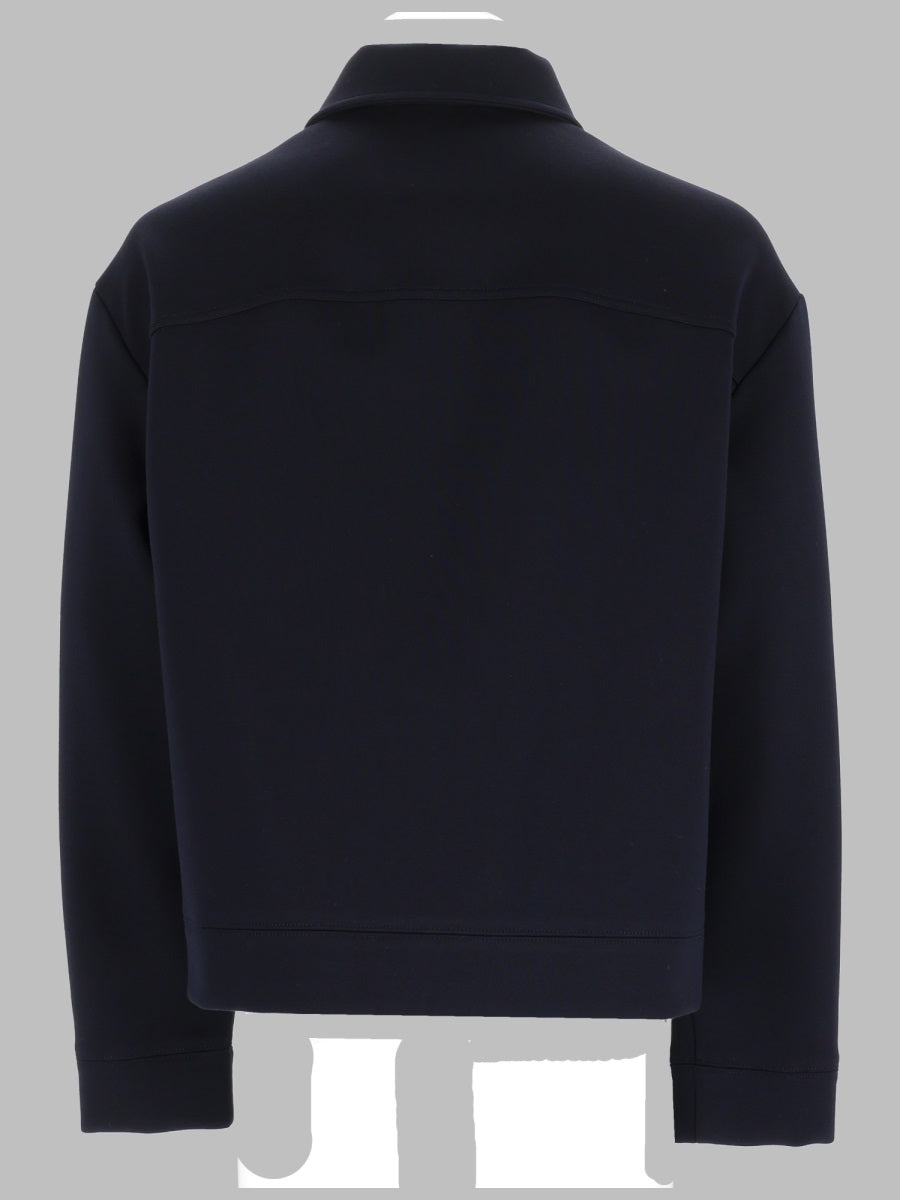 Gucci Men Giacca In Jersey Di Cotone Con Ricamo