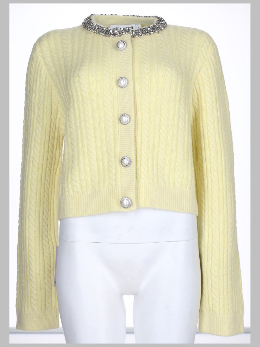 Self-Portrait Women Cardigan Con Perle E Strass