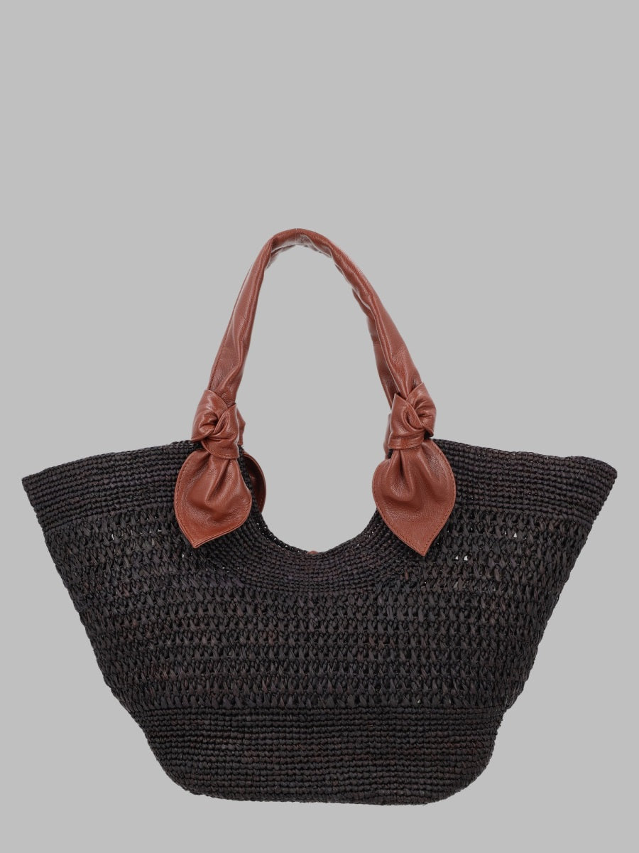 Hereu Women Borsa Intrecciata In Raffia