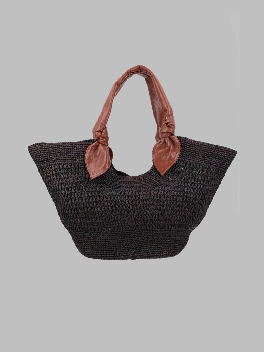 Hereu Women Borsa Intrecciata In Raffia
