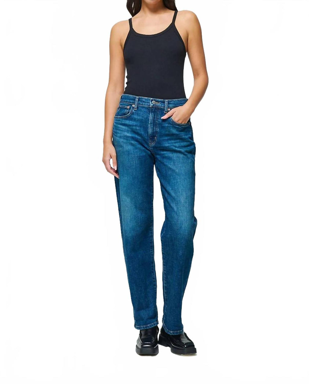 Tyler Vintage Straight Leg Jeans In Blue