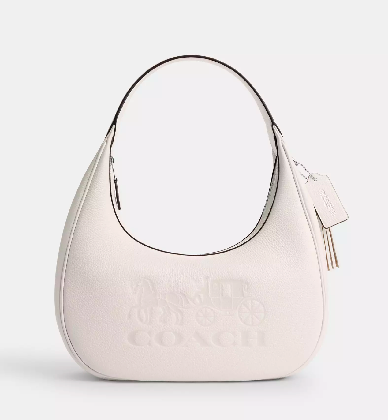 NWT Coach Medium Carmen Leather Shoulder Bag Horse & Carriage Embossed