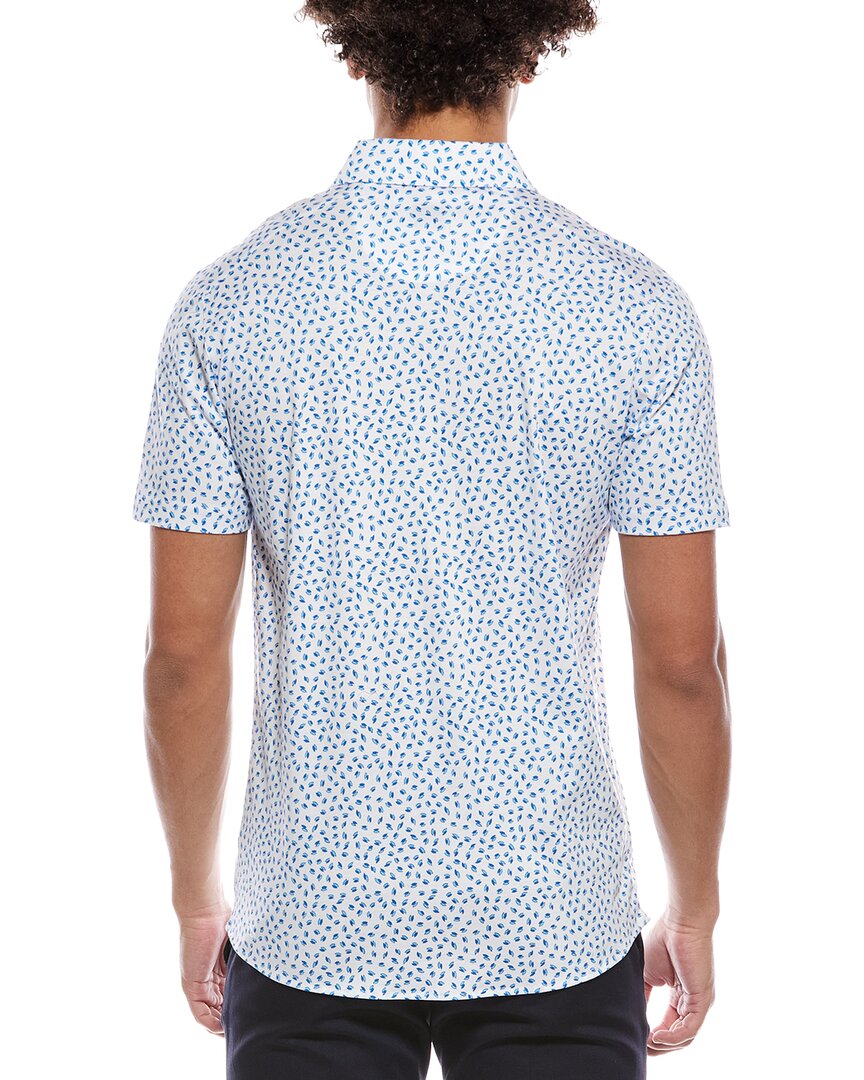 Raffi Mini Leave Print Button Shirt