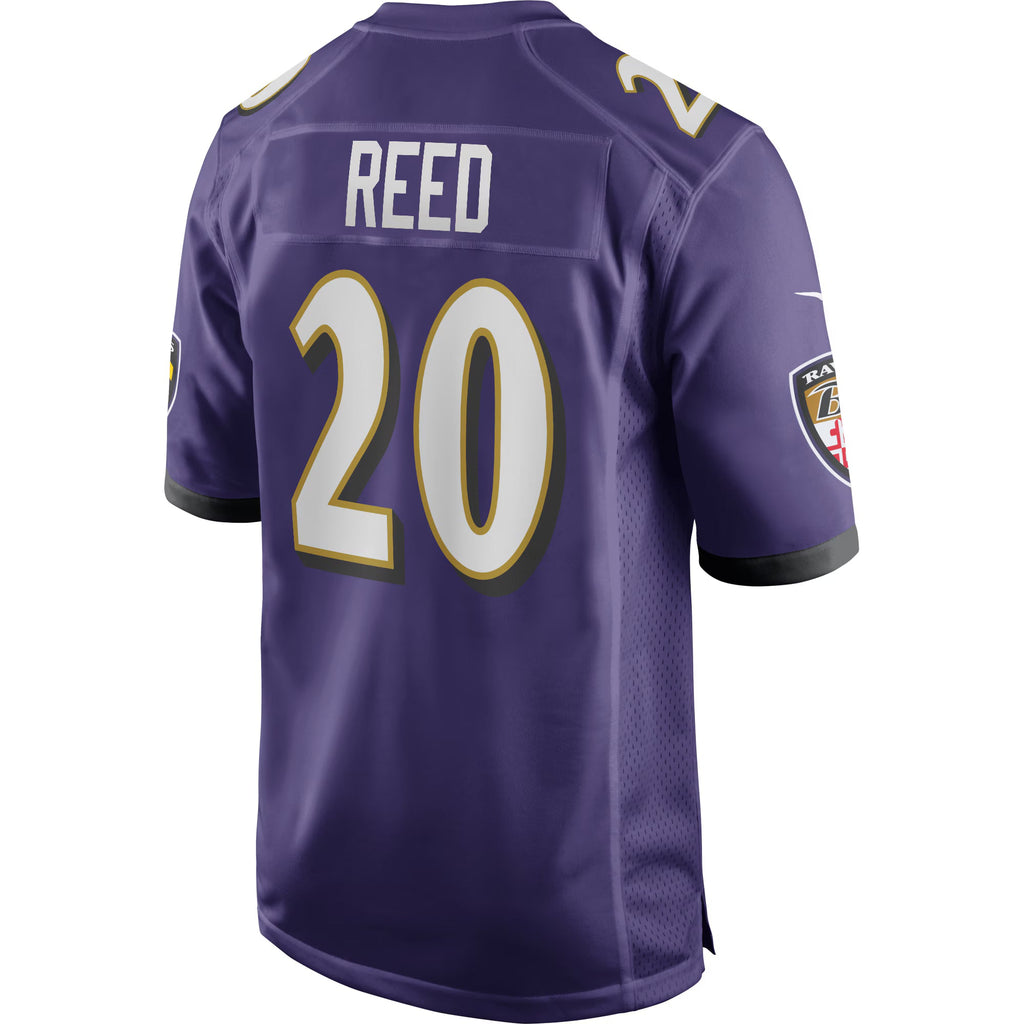 Baltimore Ravens Ed Reed Purple Game Retired Player Jersey