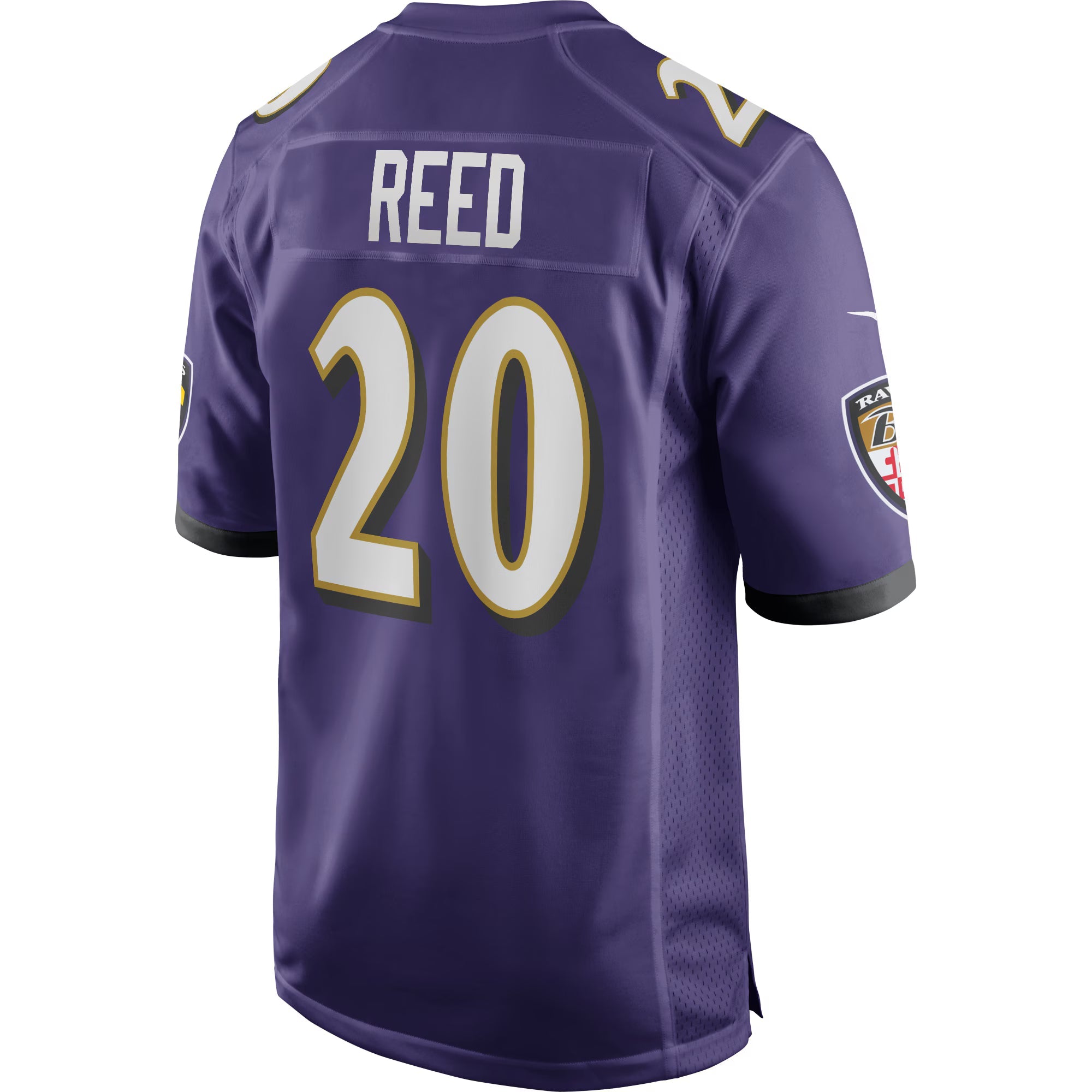 Baltimore Ravens Ed Reed Purple Game Retired Player Jersey