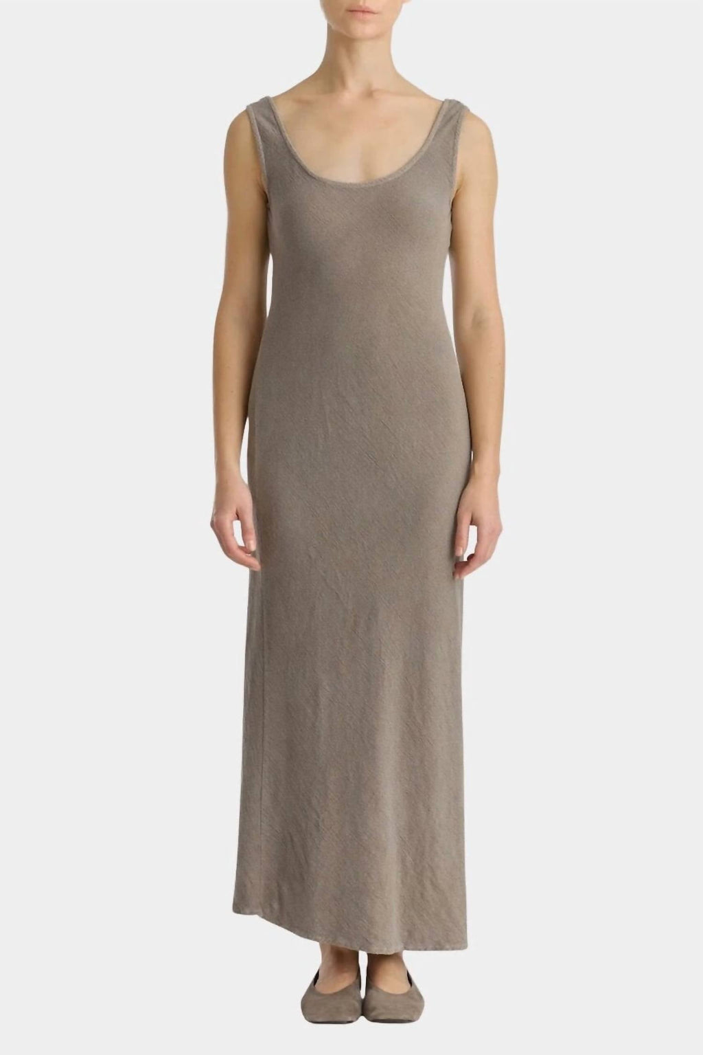 Tank Maxi Dress In Dark Stone