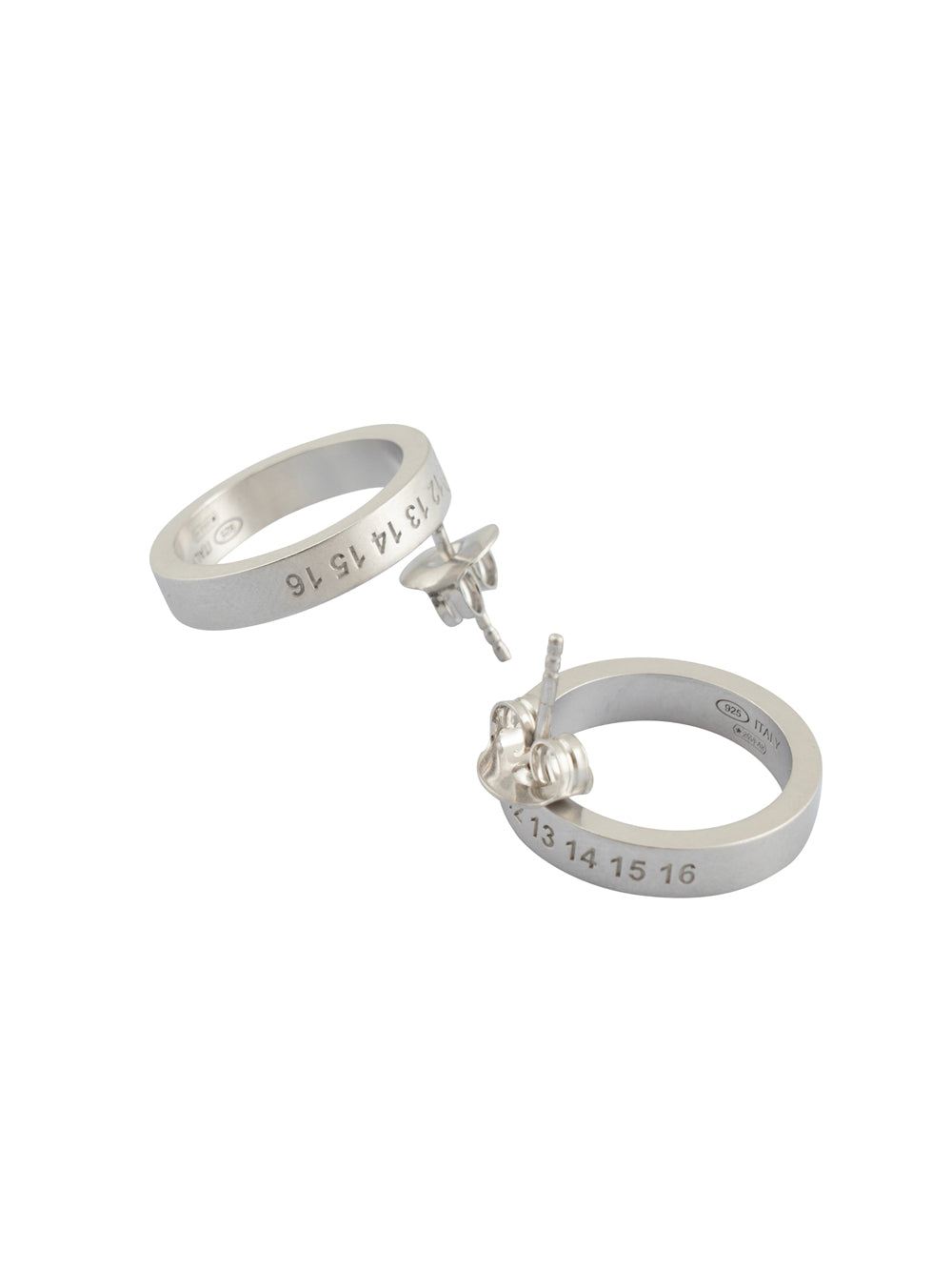 Maison Margiela Women Number Ref Hoop Earrings