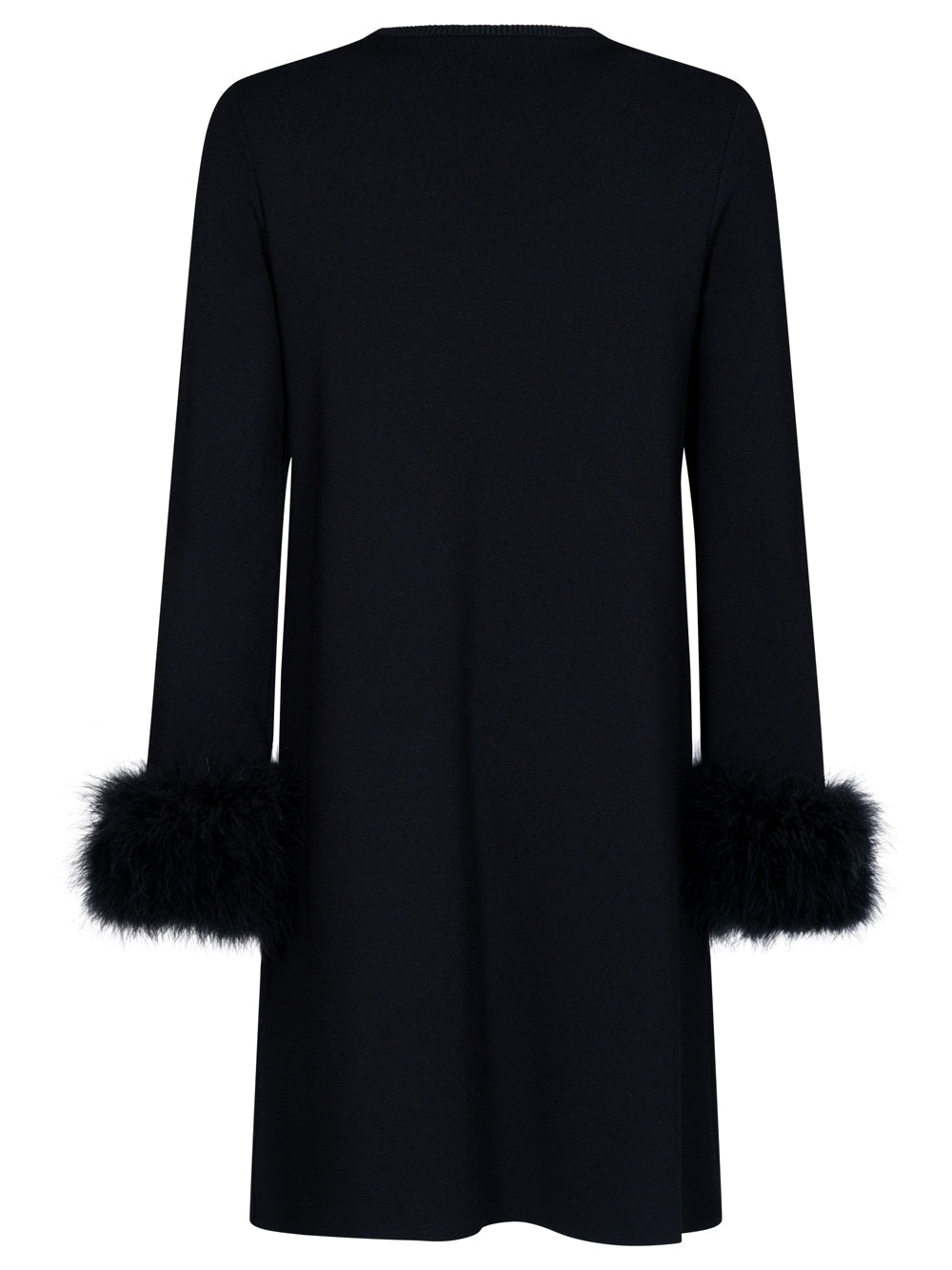 Valentino Garavani Women V Logo And Feather-Detail Knitted Dress