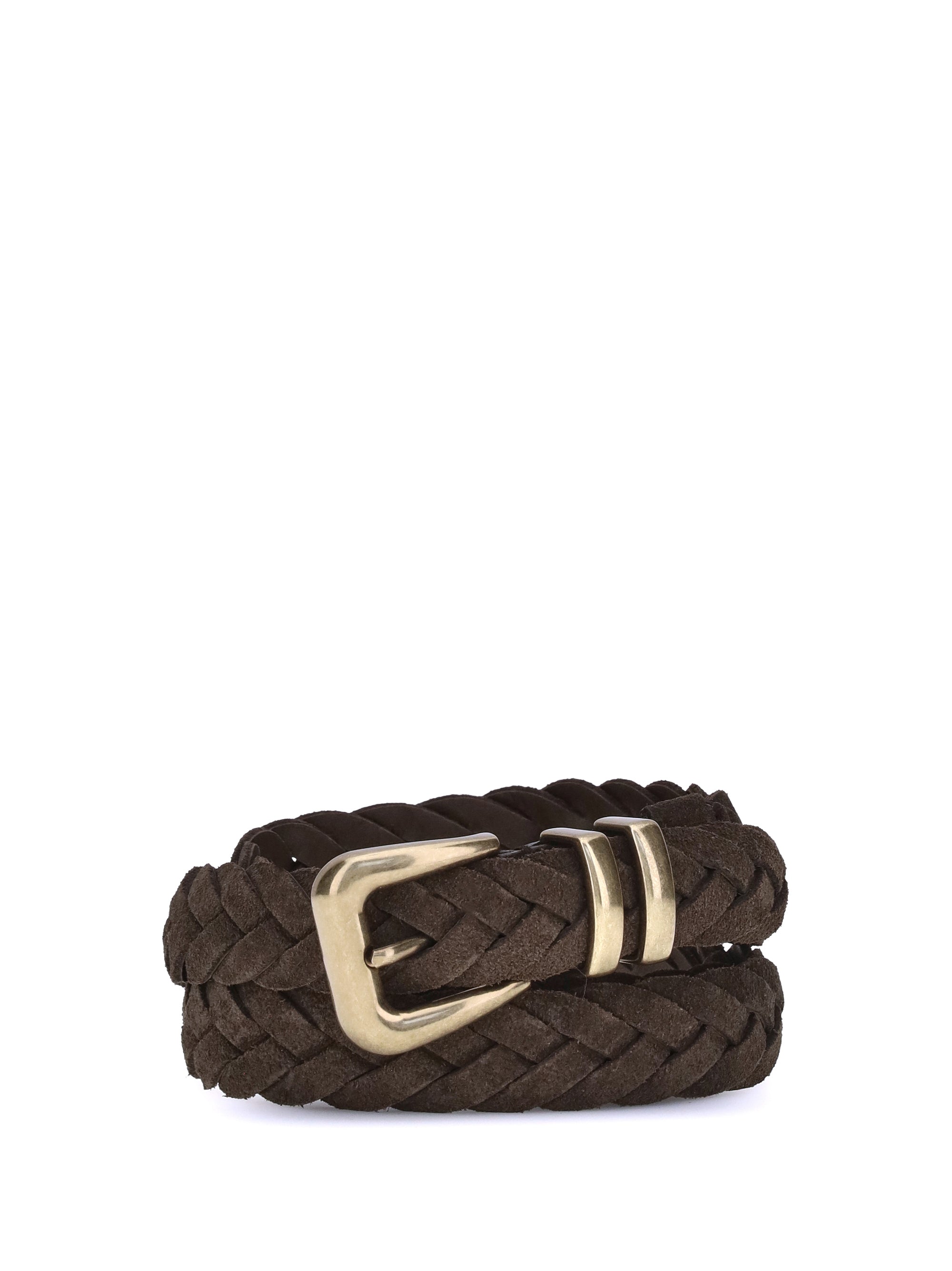 Brunello Cucinelli Men Leather Woven Belt
