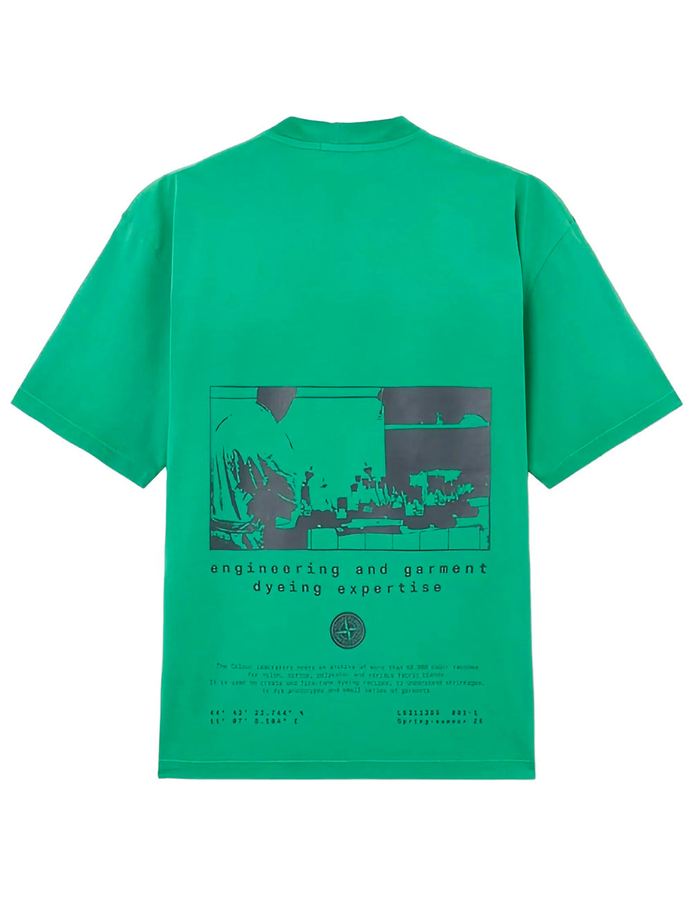Stone Island Men Lab-Print Cotton T-Shirt