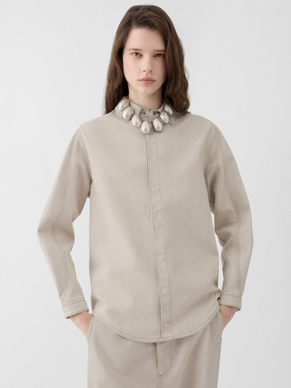 Jacquemus Women La Chemise Amelo De-Nimes