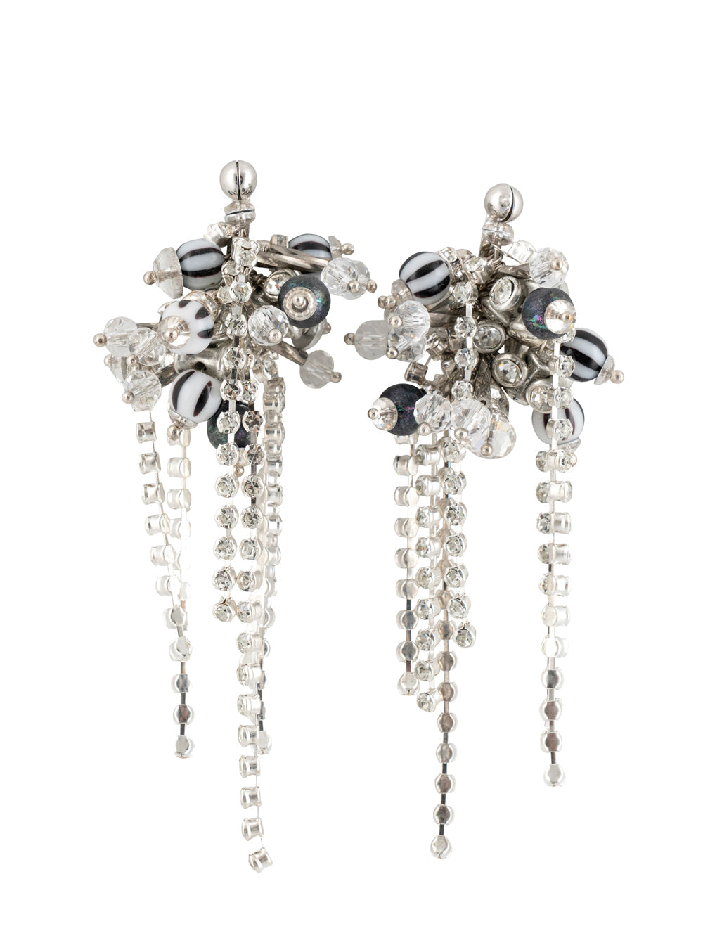 Dries Van Noten Women Handmade Embellished Pin Earrings