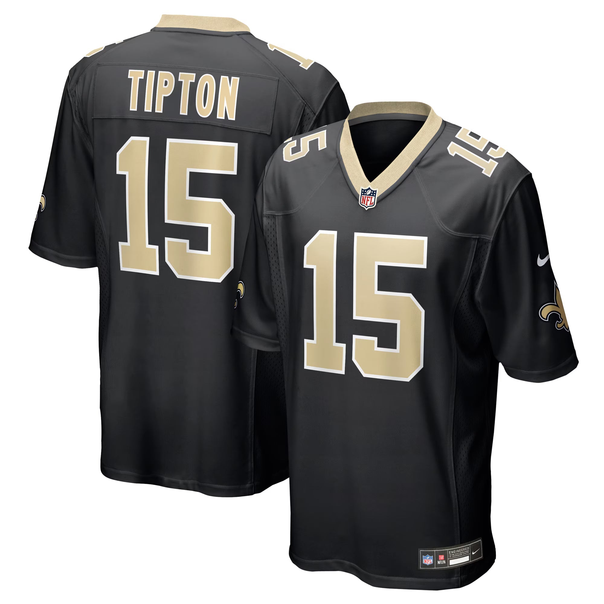 New Orleans Saints Mason Tipton Black Team Game Jersey