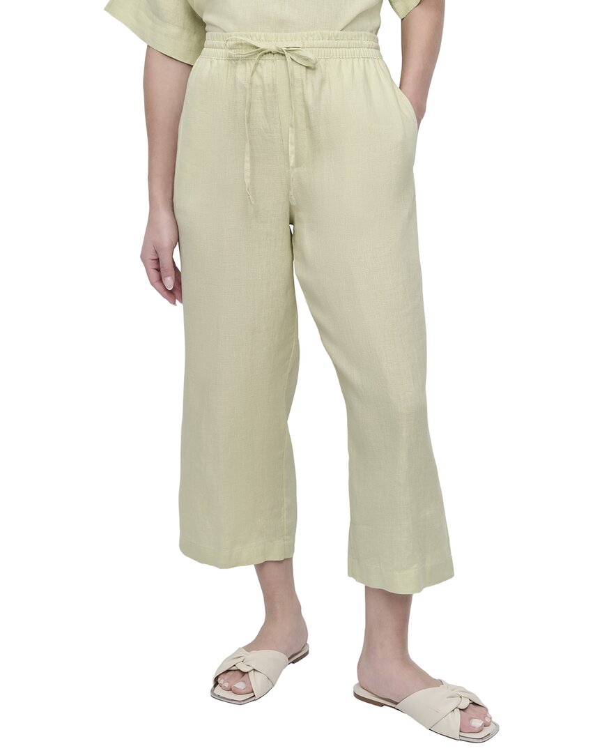 DKNY Pull On Straight Leg Linen Pant
