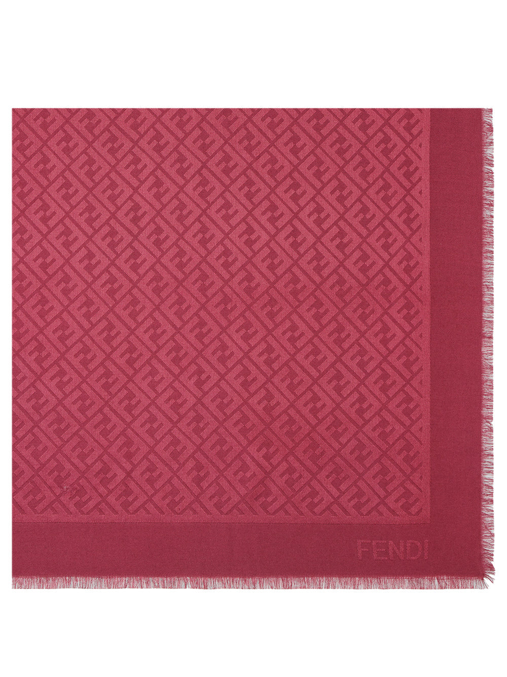 Fendi Women Ff Silk And Wool Shawl