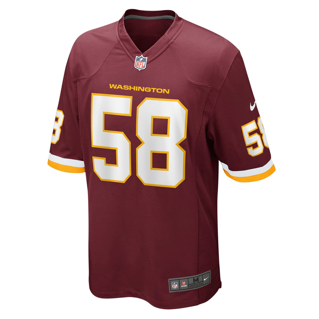 Washington Football Team Shaka Toney Burgundy Game Jersey