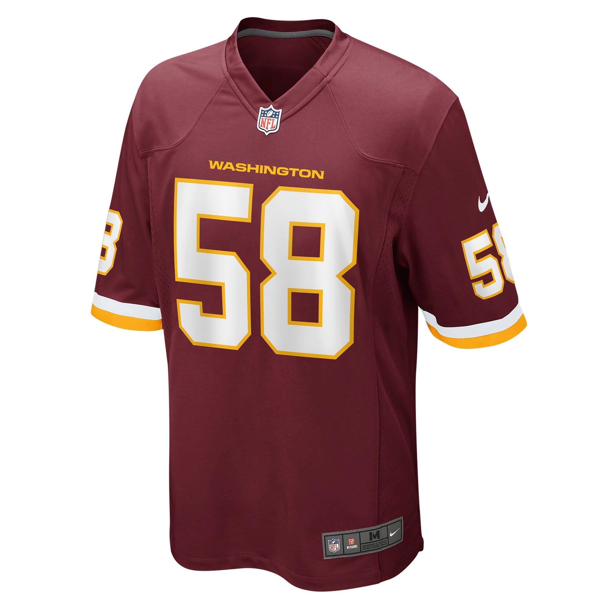 Washington Football Team Shaka Toney Burgundy Game Jersey