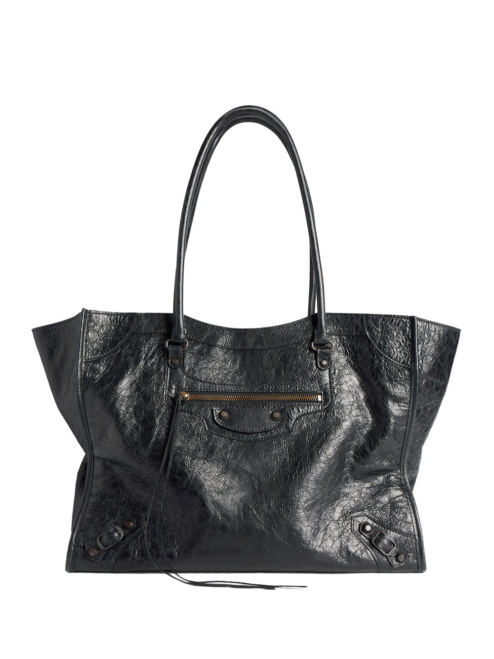 Balenciaga Women Le City Tote Bag Medium In Arena Lambskin