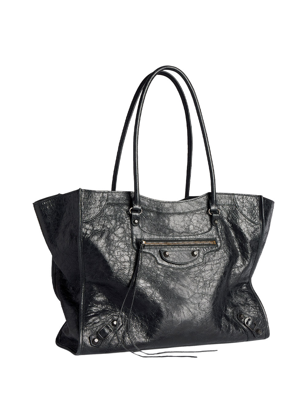 Balenciaga Women Le City Tote Bag Medium In Arena Lambskin