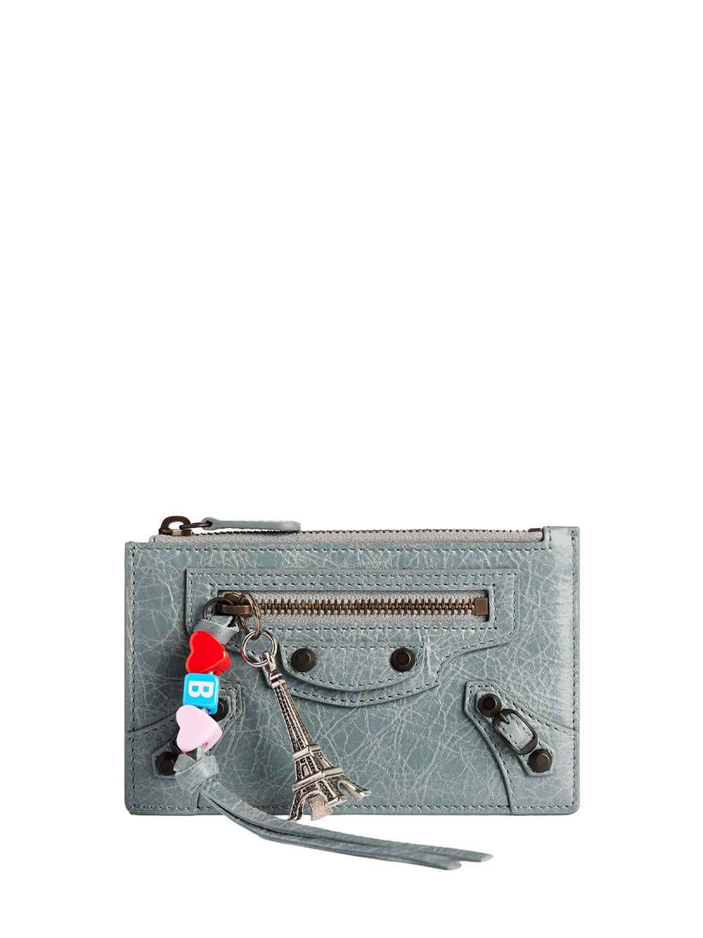 Balenciaga Women Le City Long Coin And Card Holder In Arena Lambskin With Charms
