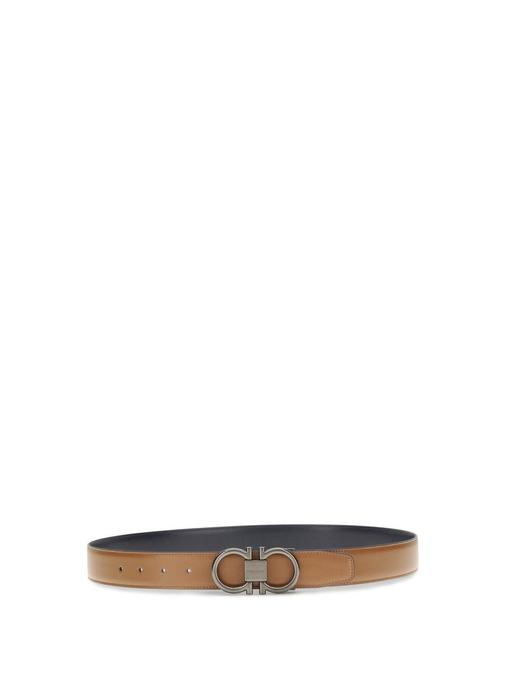 Ferragamo Men Reversible Leather Gancini Belt